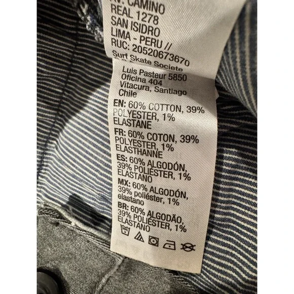 Quiksilver Mens Shorts 36 Charcoal Gray Straight Fit Casual Surf Skate - Picture 11 of 13